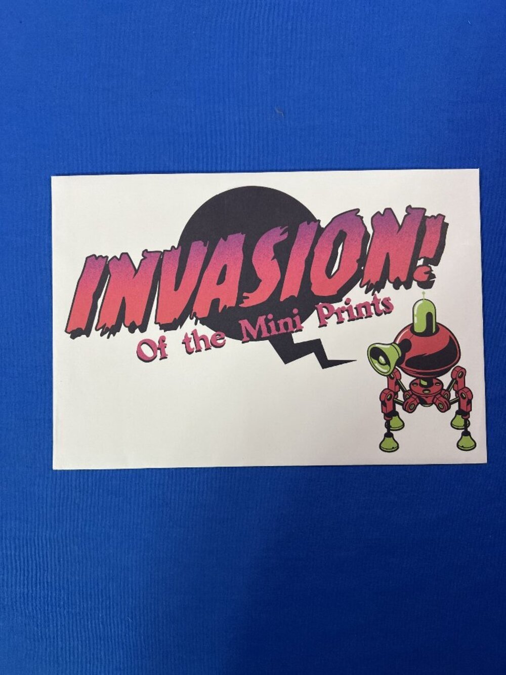 Loot Crate Exclusive Invasion of the Mini Prints Envelope/Art Collection Pack